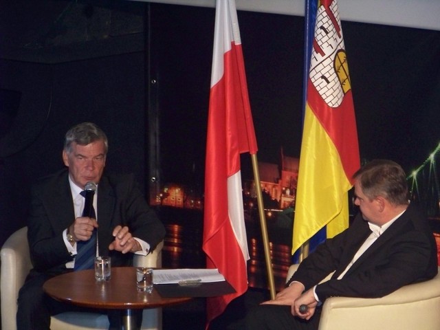 Andrzej Pałucki podczas rozmowy ze Sławomirem Jeneralskim