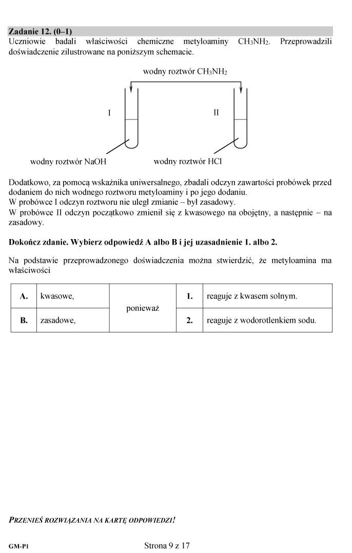 Egzamin gimnazjalny 2018: Przedmioty przyrodnicze...