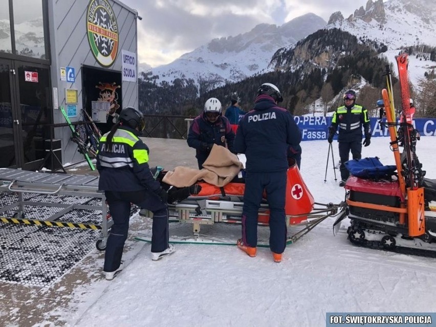 Świętokrzyscy policjanci pomagają na włoskich stokach narciarskich (ZDJĘCIA)