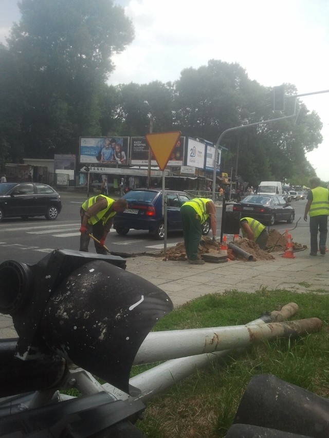 Do 24 lipca mogą potrwać prace przy przebudowie sygnalizacji świetlnej na skrzyżowaniu Lubartowska - Ruska - Biernackiego