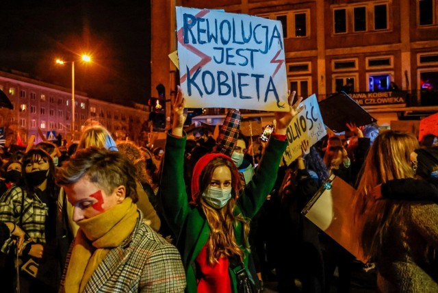 Strajk kobiet w Gdańsku Wrzeszczu, 28.10.2020