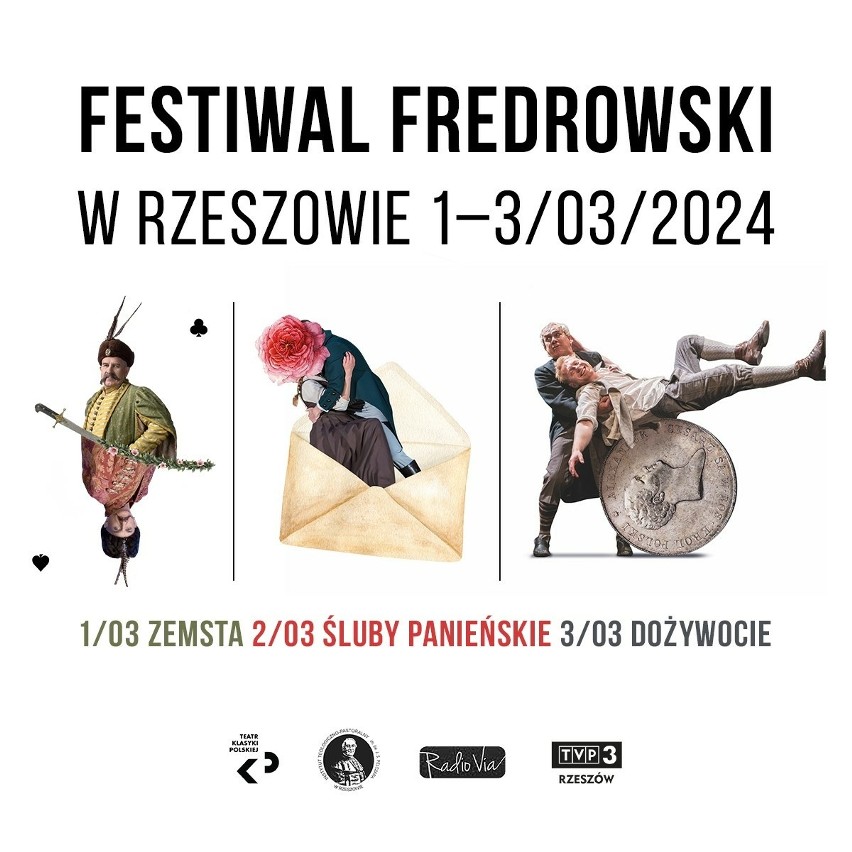 Kolejna odsłona Festiwalu Fredrowskiego, tym razem w Rzeszowie. Będzie można zobaczyć trzy spektakle