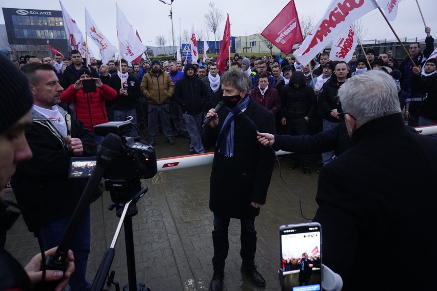 Strajk generalny w Solaris. W drugi dzień strajku odbyła się...