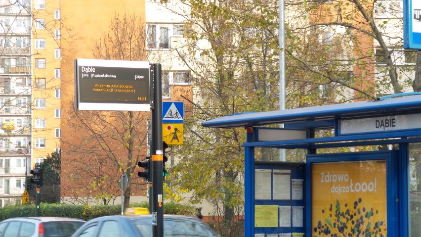 Remont torowiska na al. Pokoju w Krakowie.