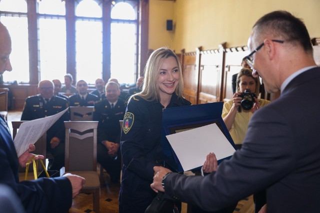 Mł. spec. Justyna Trybała została laureatką nagrody Bezpieczny Kraków