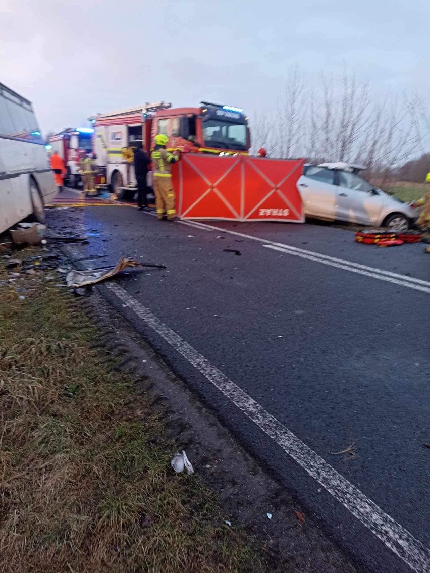 Wypadek miał miejsce w miejscowości Karkowo w powiecie...