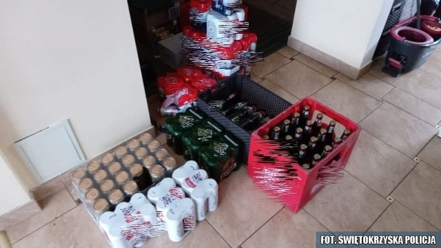 Alkohol zabezpieczony podczas przeszukania w domu w gminie Pierzchnica