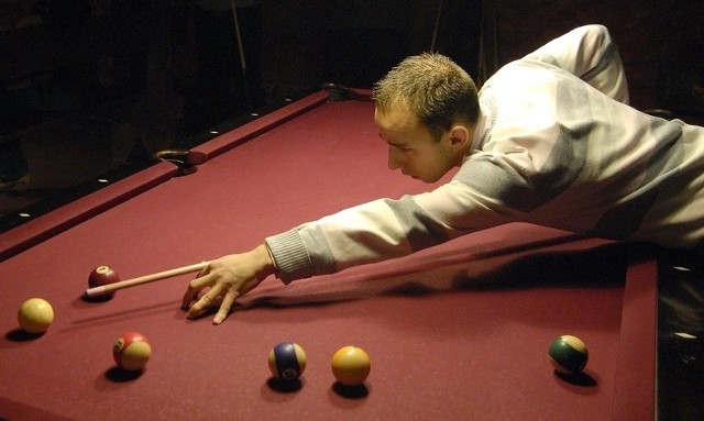 Przemysław Pawłowski w trakcie gry na ostatnim turnieju w klubie Kosmos. 