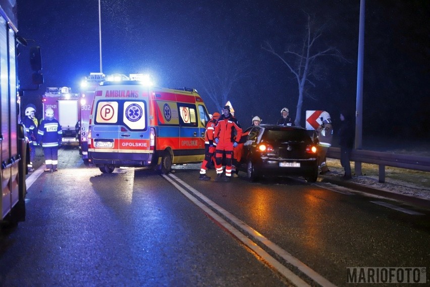 Wypadek na DK 46 w Dąbrowie