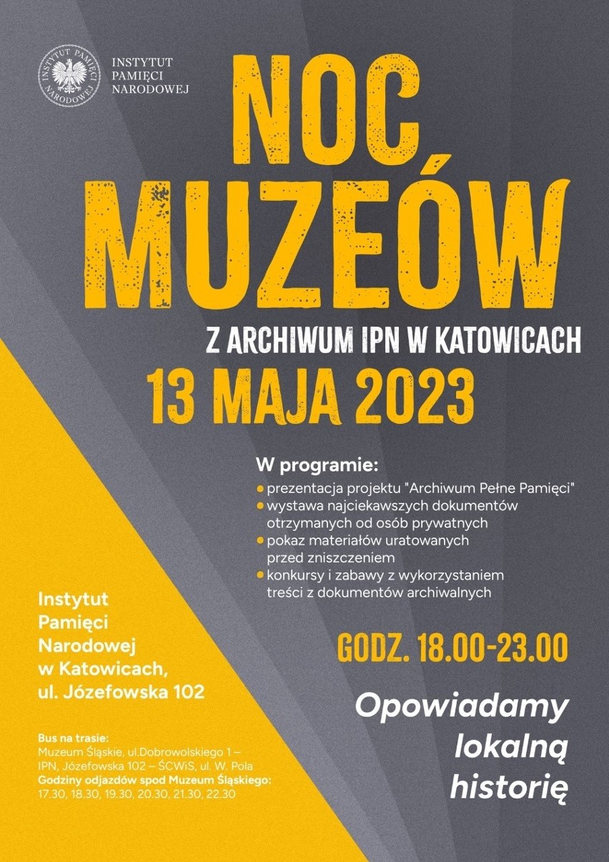 Noc Muzeów w IPN - plakat wydarzenia