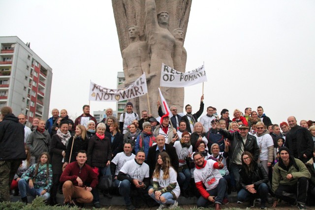 Happening w obronie Pomnika Bohaterów Czerwonych Sztandarów