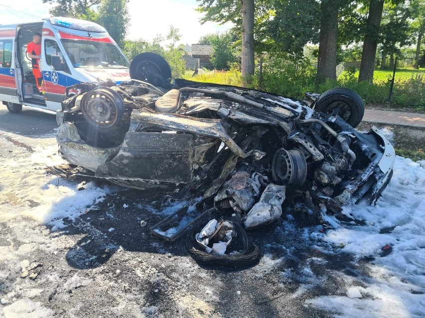 Wypadek śmiertelny na drodze krajowej numer 79 pod Zwoleniem! Nie żyje kierowca motocykla
