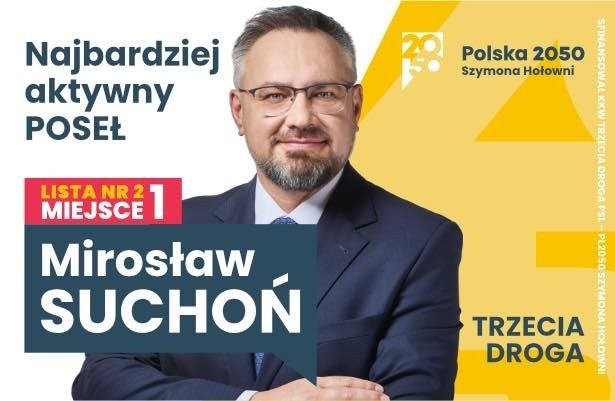 Mirosław Suchoń, KW Trzecia Droga Polska 2050 Szymona...