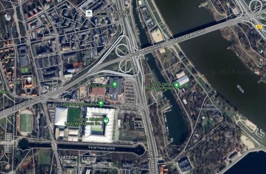 Warszawa na zdjęciach satelitarnych. Sprawdź, jak wygląda stolica po najnowszej aktualizacji Google Maps