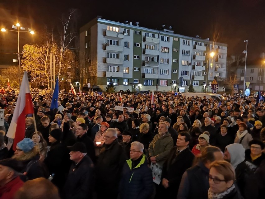 Grudniowy protest przed Sądem Okręgowym w Katowicach