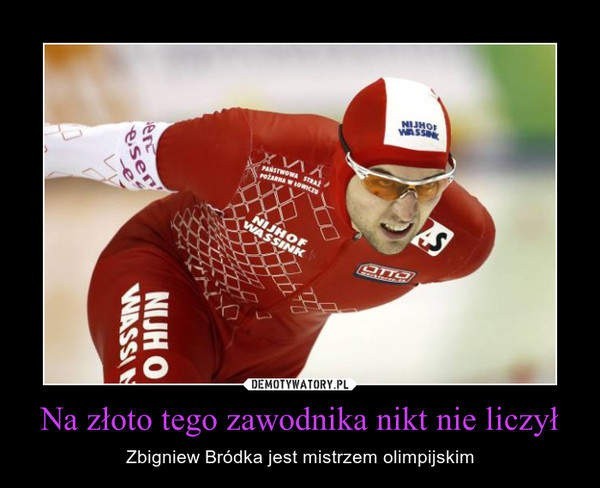 Zbyszek Bródka mistrzem olimpijskim w łyżwiarstwie szybkim w...