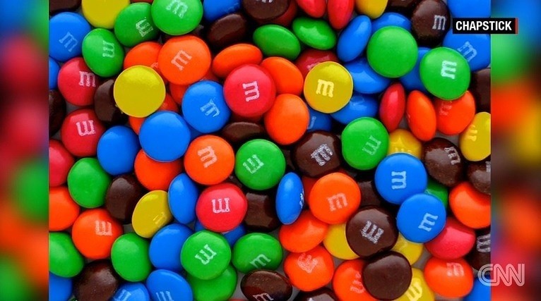 W torbie są też M&Ms.