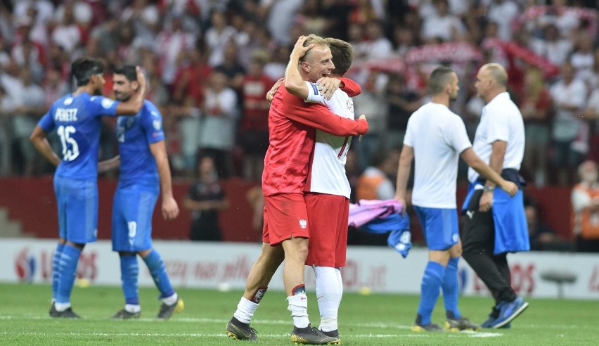 Kamil Grosicki i Damian Kądzior w meczu kadry z Izraelem