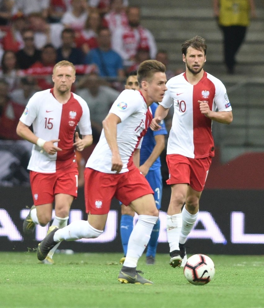 Kamil Grosicki i Damian Kądzior w meczu kadry z Izraelem
