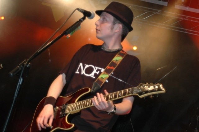 Waldek Szydło, gitarzysta Grin Piss.