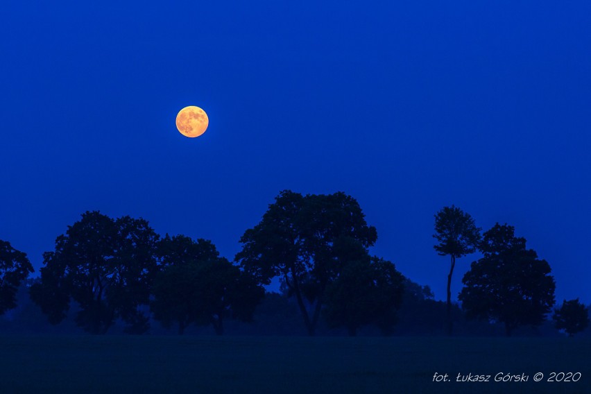 Truskawkowy Księżyc na Pomorzu [5.05.2020]. Niesamowite zjawisko atmosferyczne na niebie! Czekamy na Wasze zdjęcia 