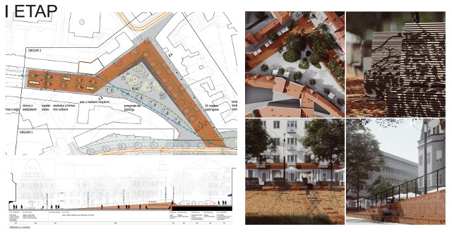 Etap pierwszy przebudowy śródmieścia Koszalina, przygotowany przez architektów z Rybnika