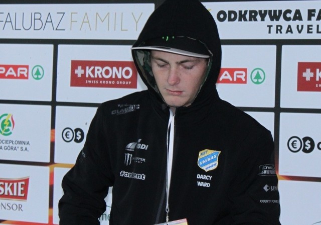 Darcy Ward był pod wpływem alkoholu przed ubiegłorocznym turniejem Grand Prix Łotwy.