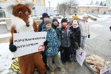 Kto w futrze chodzi, sam sobie szkodzi! Ogólnopolska akcja antyfutrzarska dotarła do Kielc (zdjęcia)