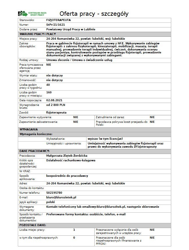 Twój portfel świeci pustkami? Możesz szybko to zmienić. W Lublinie poszukują pracowników. Zobacz najnowsze ogłoszenia. Sierpień 2021