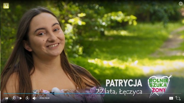 Patrycja z Łęczycy postanowiła szukać miłości w popularnym programie „Rolnik szuka żony” emitowanym na antenie TVP1.