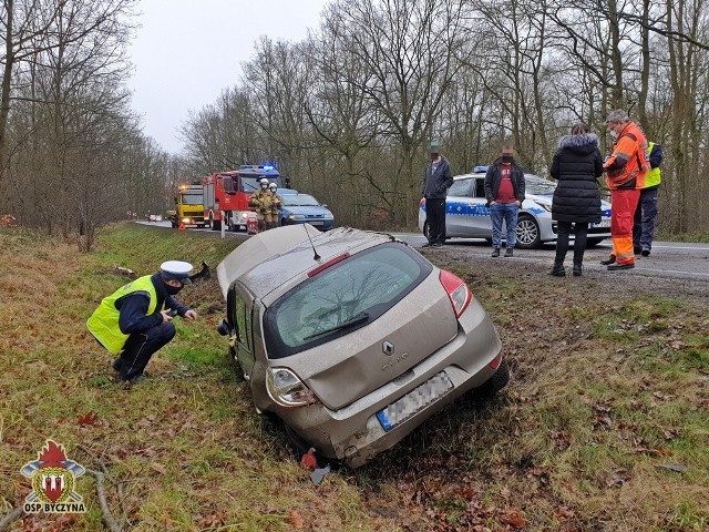 Wypadek na DK 11 między Gołkowicami a Kostowem (w gminie Byczyna).