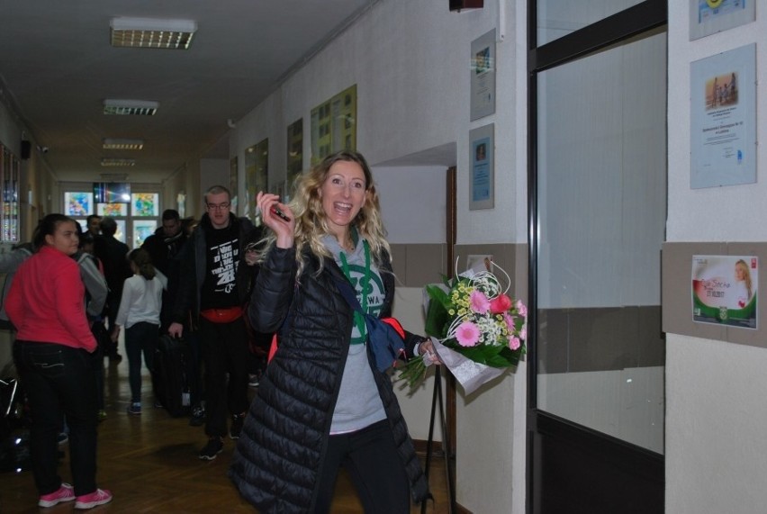 Szablistka Aleksandra Socha gościła w Szkole Podstawowej nr 18 w Lublinie