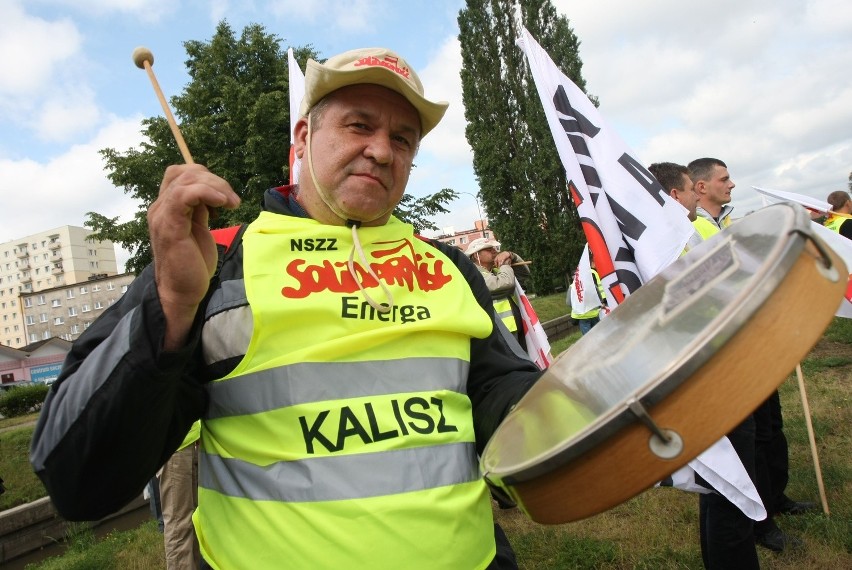Protest pracowników Energi 27 czerwca 2013 w Gdańsku [ZDJĘCIA, FILM, MAPA]