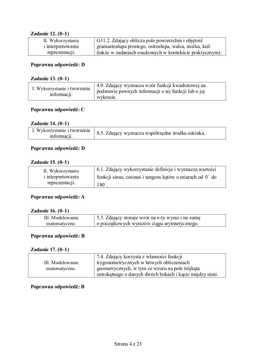 Próbna matura z matematyki ARKUSZE