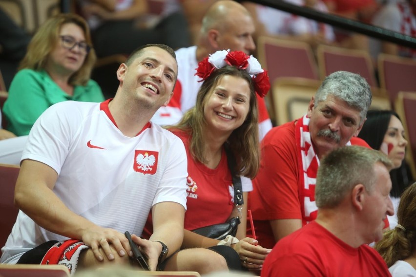 23.08.2022. Kibice na meczu siatkarzy Polska - Argentyna....