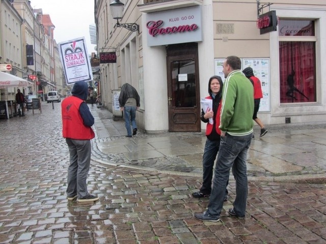 Protest na Starym Rynku w Poznaniu