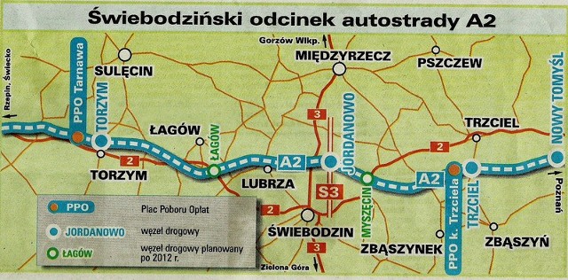 Świebodziński  odcinek autostrady