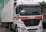 Ciężarówka ukradziona w Niemczech została porzucona na augustowskiej stacji paliw.