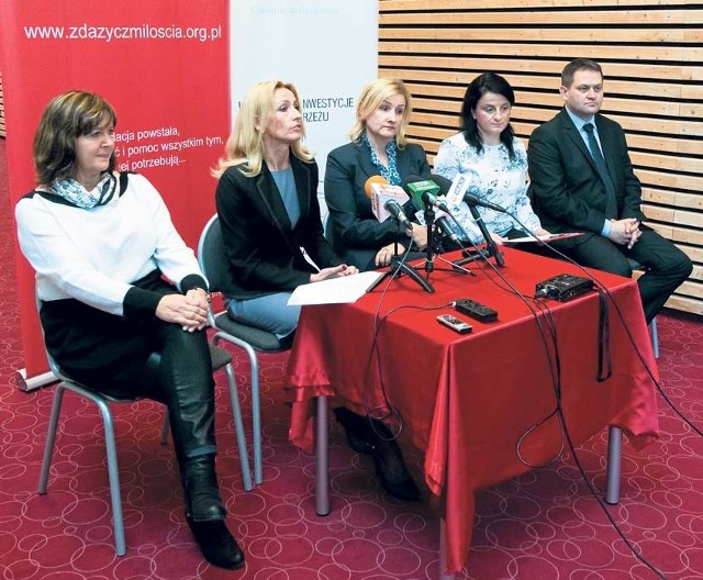 Panie tworzące fundację (od lewej): Alina Konieczna,  Małgorzata Kaweńska-Ślęzak, Anna Jedlińska, Justyna Śmidecka