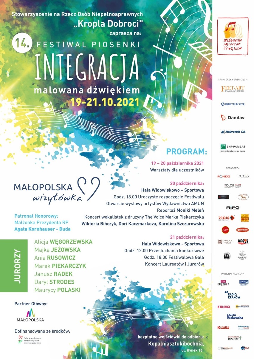 Bochnia. Rozpoczyna się Festiwal Piosenki „Integracja malowana dźwiękiem” w Bochni