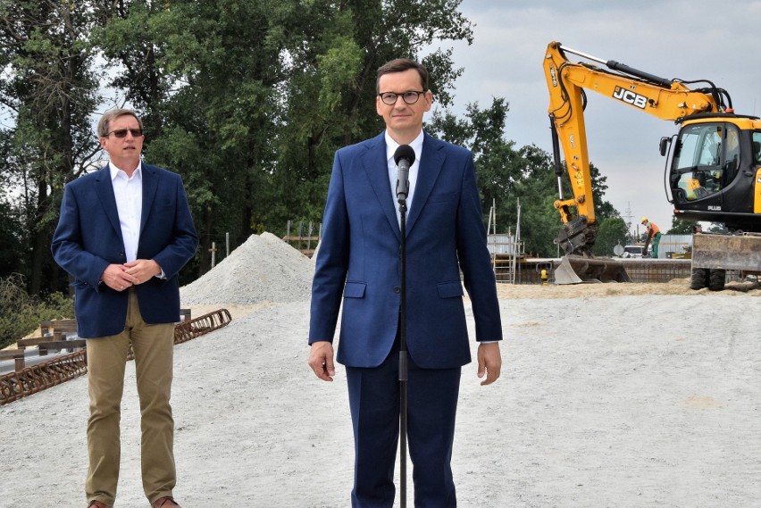 Premier Mateusz Morawiecki przebywał 19 sierpnia na budowie...