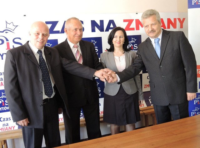 Od lewej: Leszek Szymczak, Jerzy Barzowski, Anna Gańska-Lipińska, Grzegorz Żołądkiewicz.