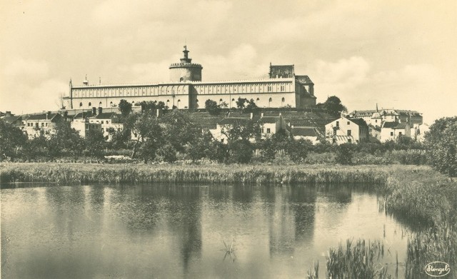 Widok na Zamek Lubelski - niemiecka pocztówka ze zdjęciem wykonanym około 1942 roku