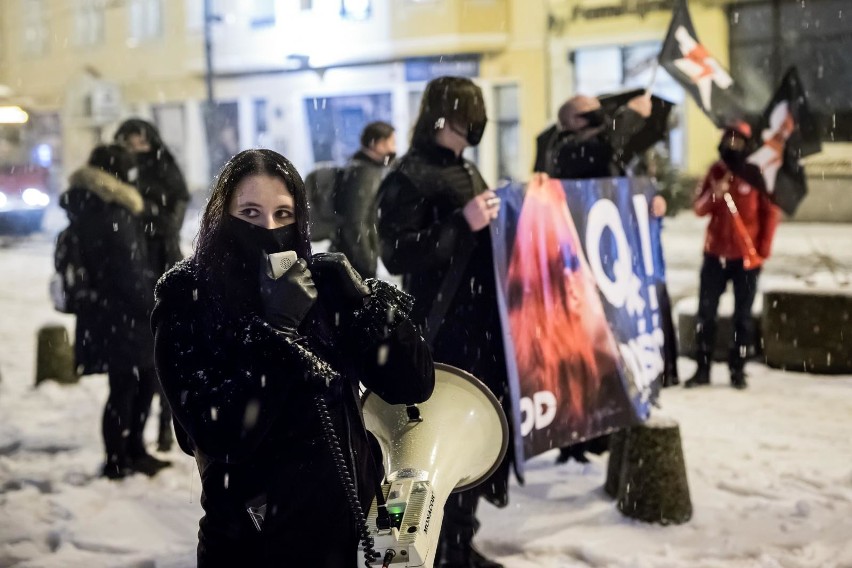 W czasie protestu można było złożyć podpis pod obywatelskim...