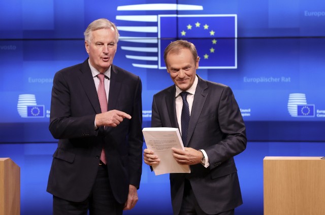 Michel Barnier i Donald Tusk