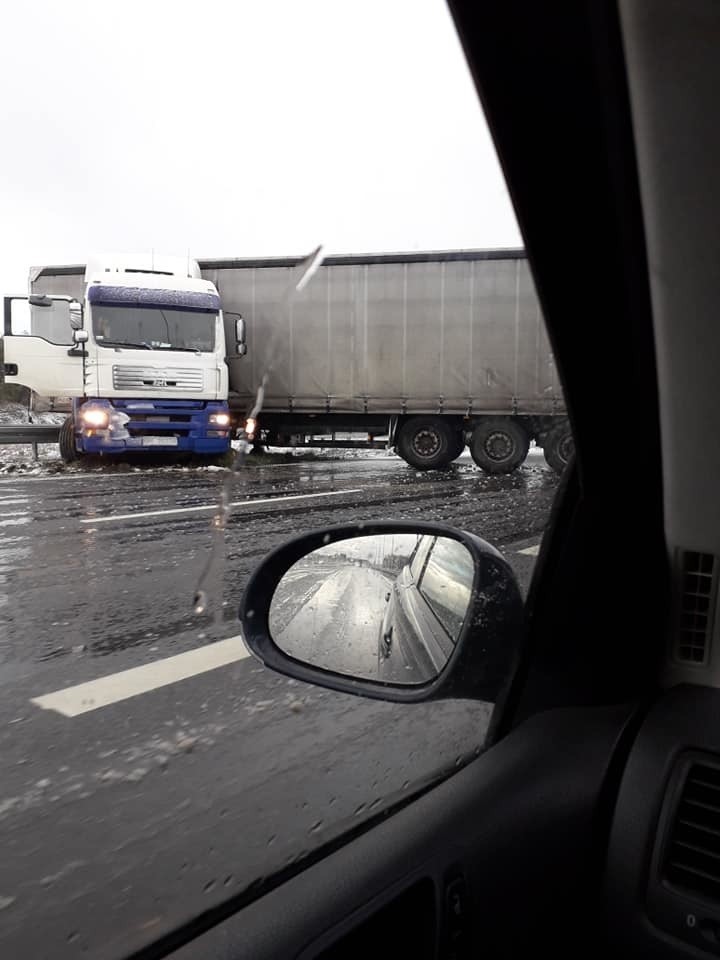 Wypadek na S8 okolice Jeżewa w kierunku Białegostoku