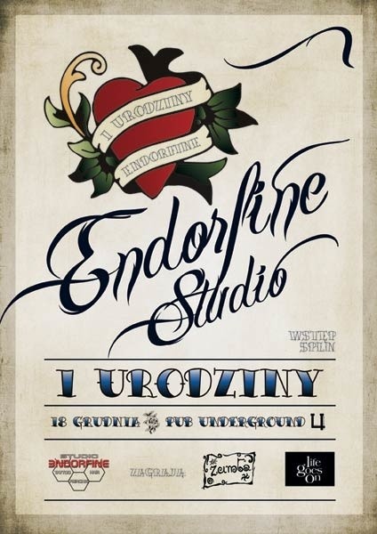 Koncertowe urodziny Endorfine Studio odbędą się w rzeszowskim pubie Underground.