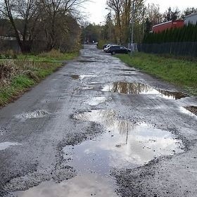 Ulica Nad Obrą w Skwierzynie.