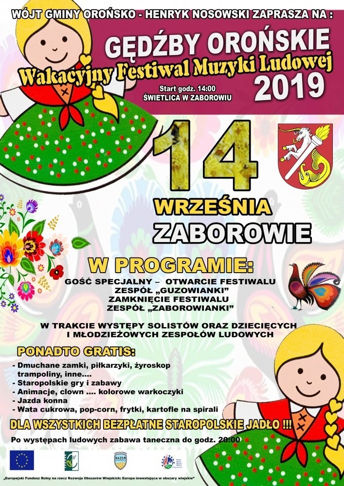 Wakacyjny Festiwal Muzyki Ludowej w Zaborowiu już w sobotę