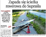 Ścieżka rowerowa do Supraśla. Wędkarze obiecują naprawić. 